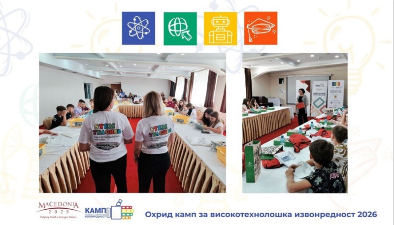 Започна шестото издание на Охрид Кампот за високотехнолошка извонредност во организација на Македонија2025